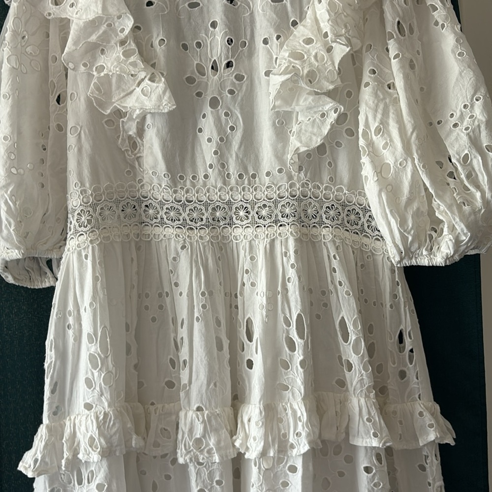 ASOS DESING eyelet tiered maxi dress - Picture 3 of 15